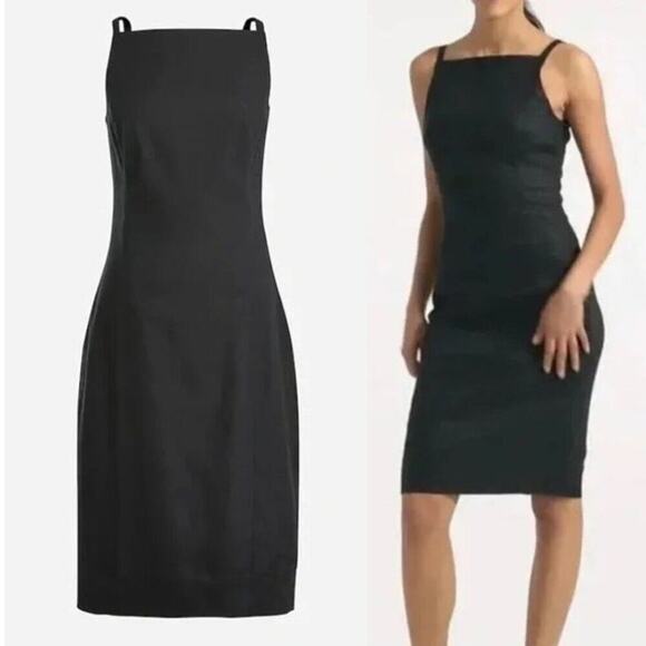 J.Crew High-neck sheath dress in stretch linen blend NWT 22 - Picture 1 of 6